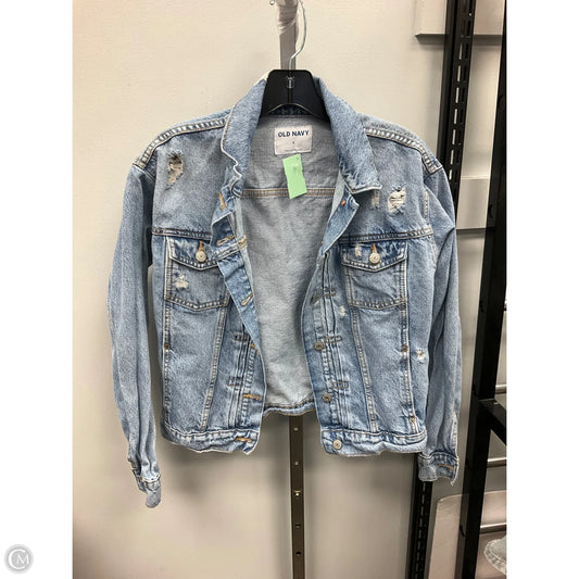 Jacket Denim By Old Navy In Blue Denim, Size: S