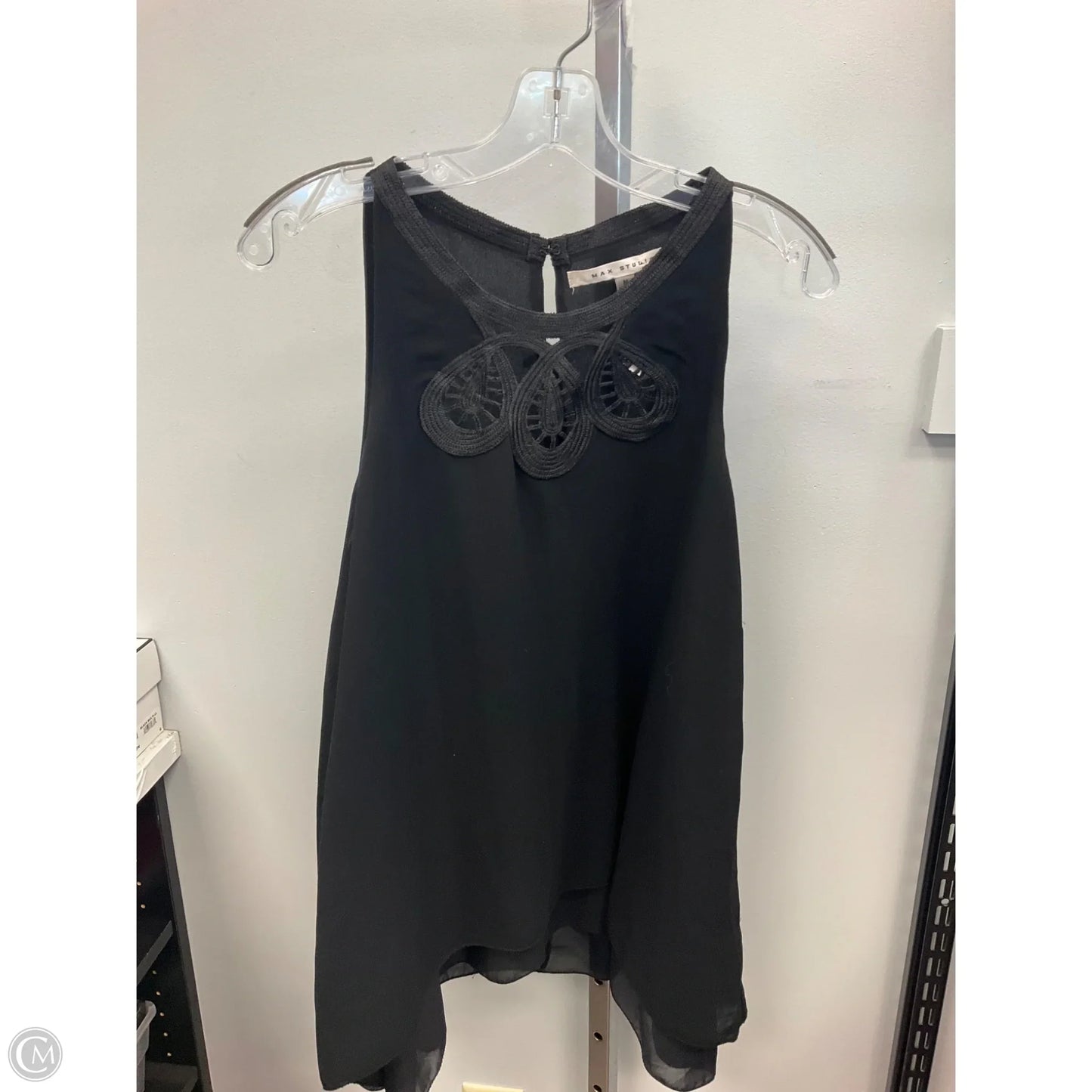 Top Sleeveless By Max Studio In Black, Size: M