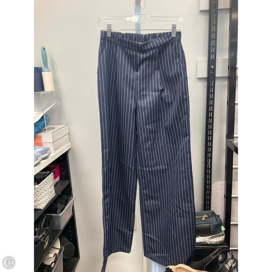 Pants Wide Leg By Clothes Mentor In Blue & White, Size: S