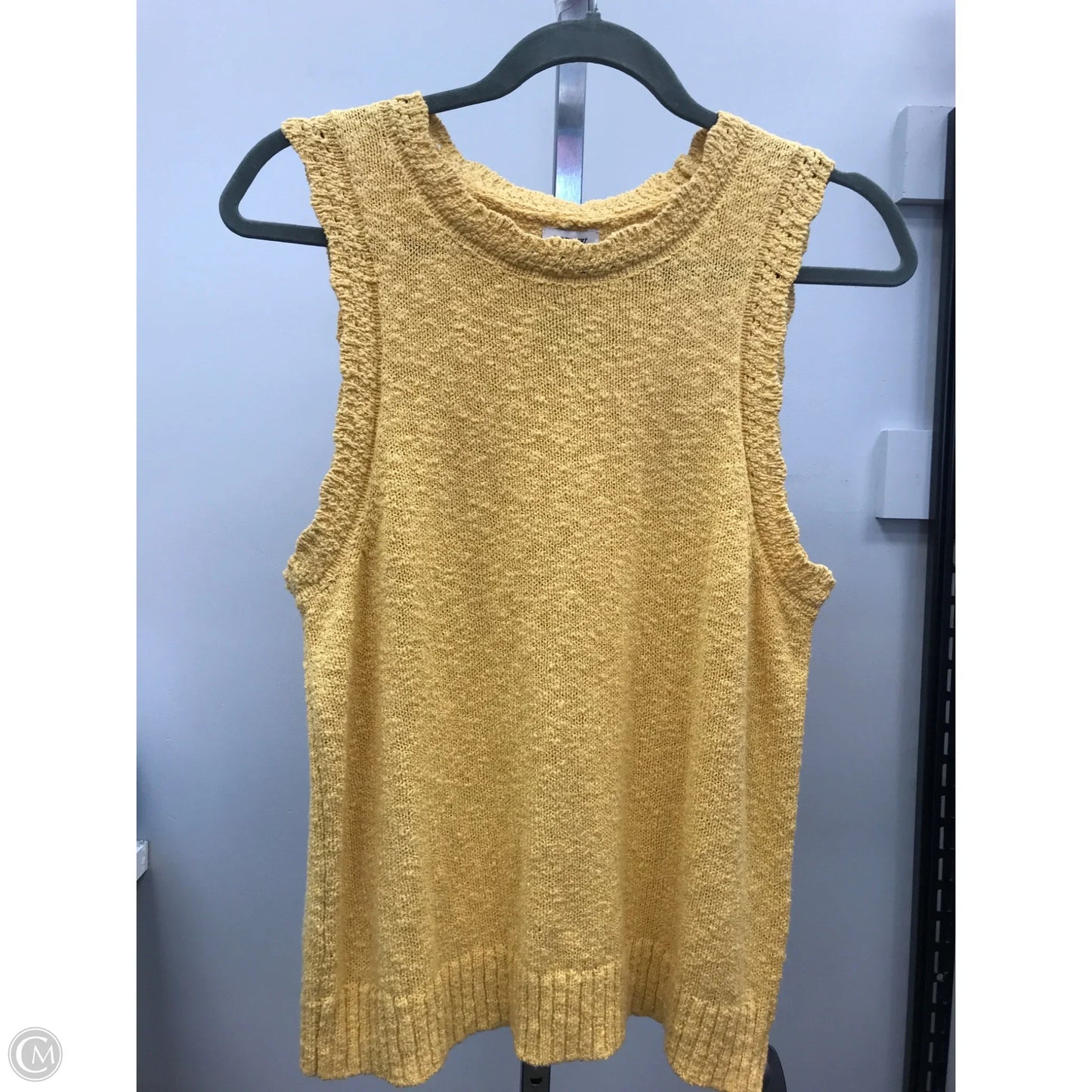 Top Sleeveless By J. Crew In Yellow, Size: M