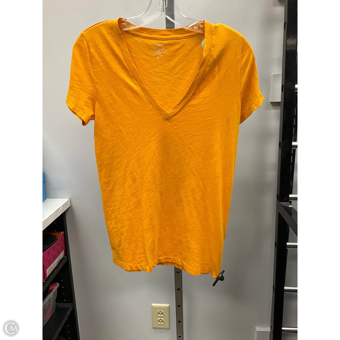 Top Short Sleeve Basic By J. Crew In Gold, Size: S