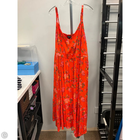 Dress Casual Midi By Torrid In Floral Print, Size: 3x