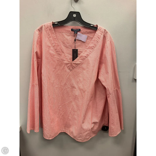 Top Long Sleeve By Tommy Hilfiger In Striped Pattern, Size: Xl