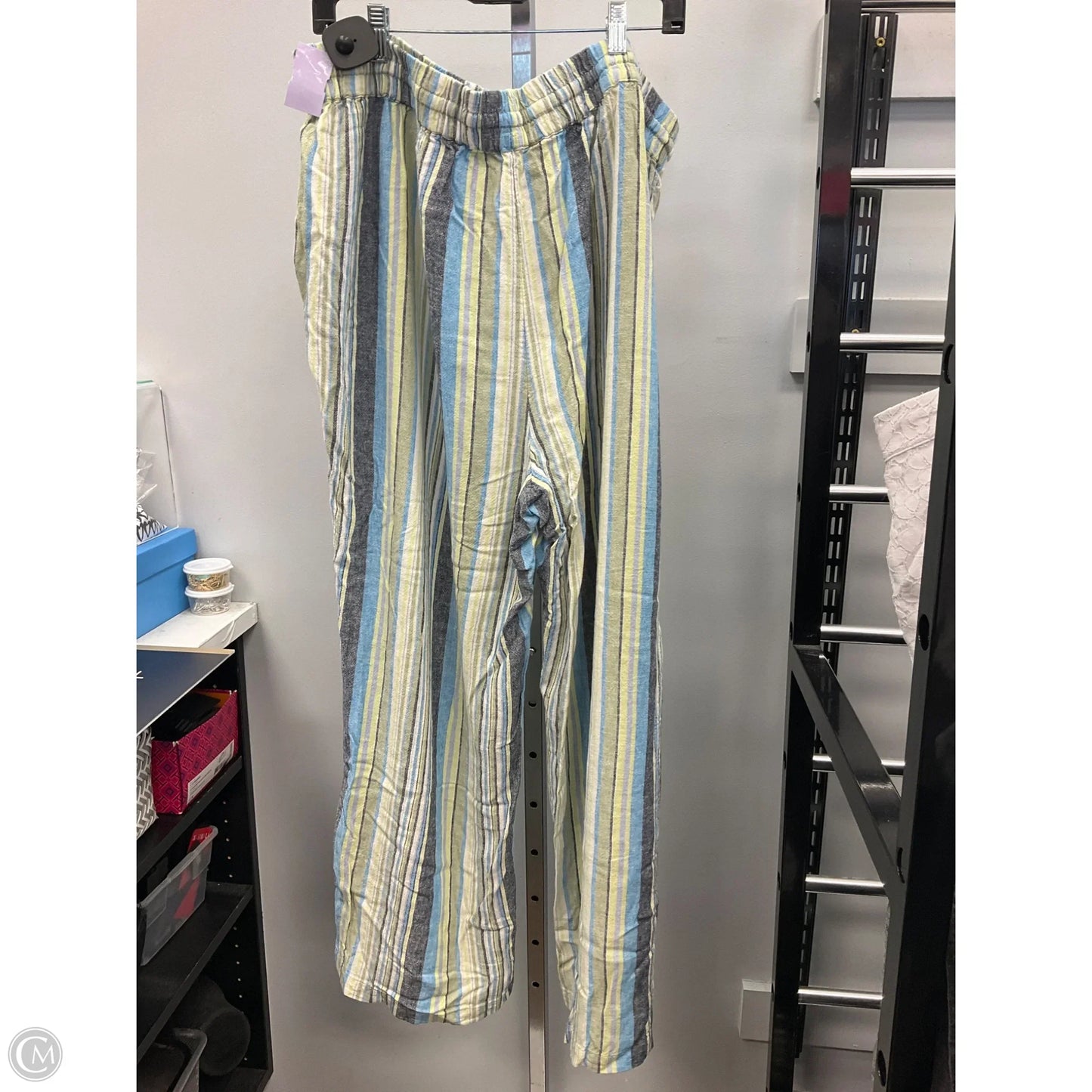 Pants Wide Leg By D&co. In Striped Pattern, Size: 2x