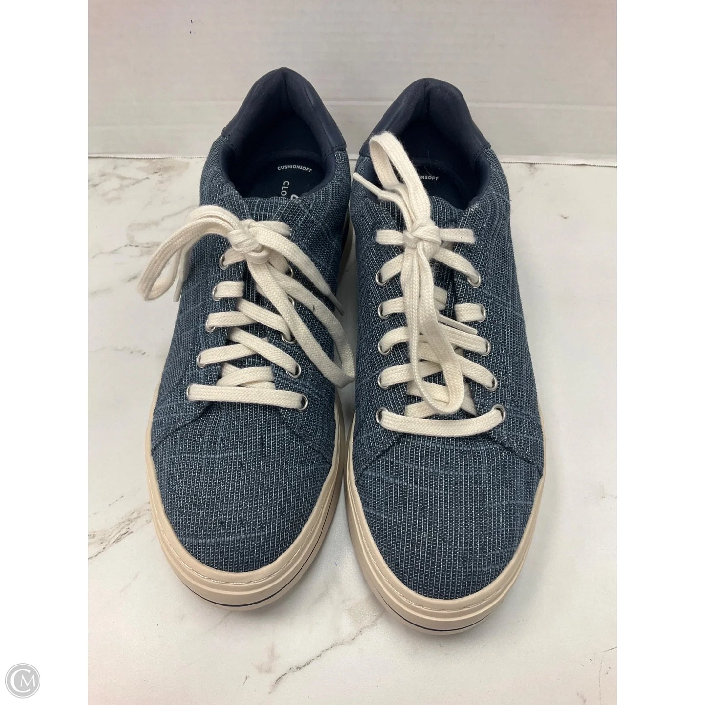 Shoes Sneakers By Clarks In Blue, Size: 8.5