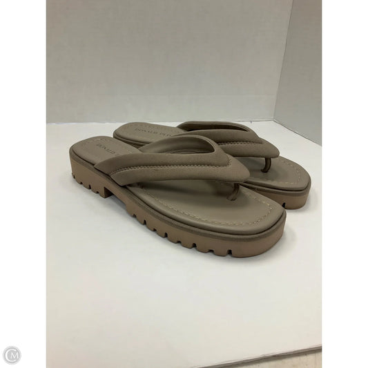 Sandals Heels Platform By Donald Pliner In Taupe, Size: 8