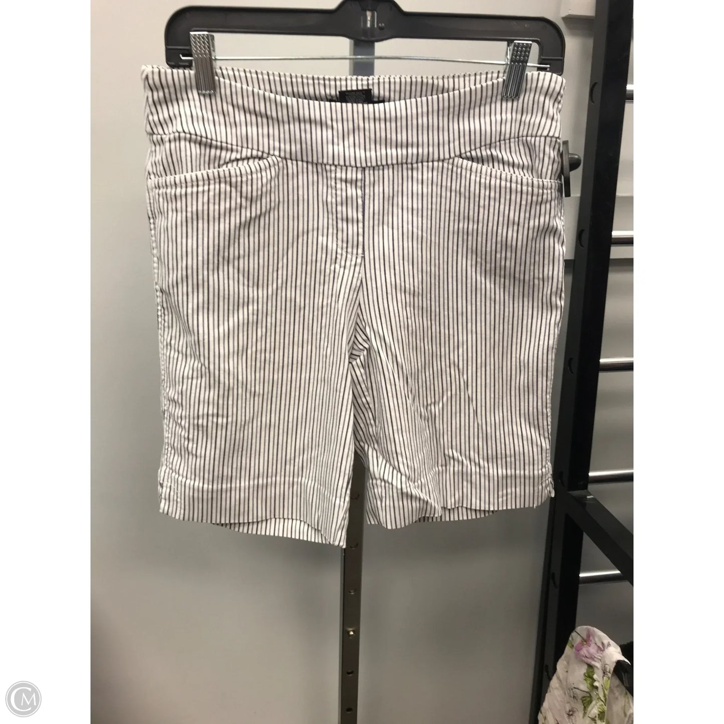 Shorts By Hilary Radley In Striped Pattern, Size: M