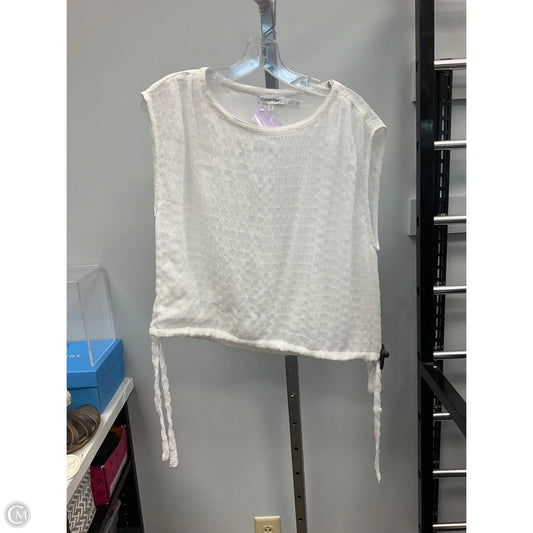 Top Sleeveless By Calvin Klein In White, Size: M