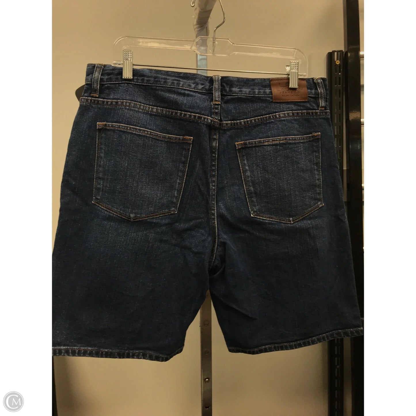 Shorts By Lauren By Ralph Lauren In Blue Denim, Size: 14