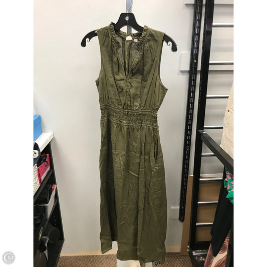 Dress Casual Midi By Gap In Green, Size: S