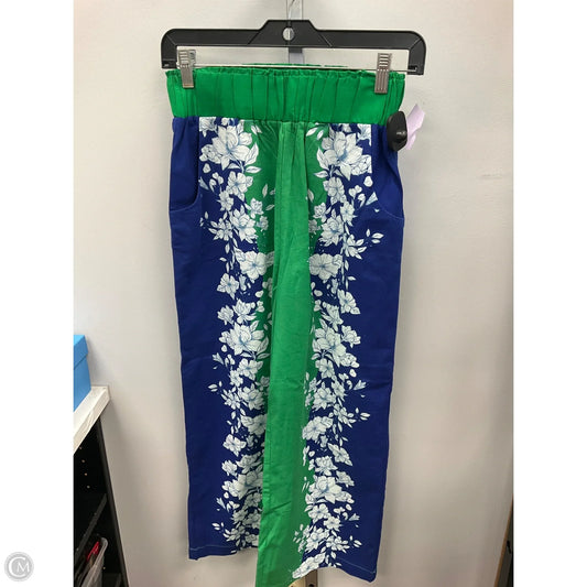 Pants Wide Leg By Clothes Mentor In Blue & Green, Size: Xs