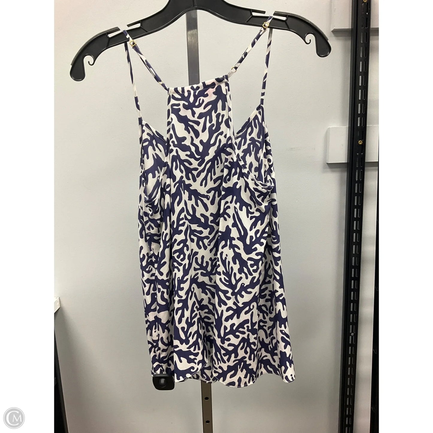 Top Sleeveless Designer By Lilly Pulitzer In Blue & White, Size: S