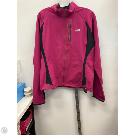 Jacket Windbreaker By The North Face In Maroon, Size: L