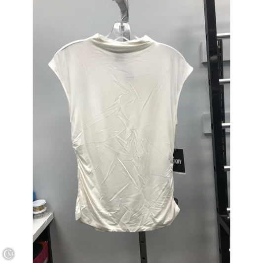 Top Sleeveless By Dkny In Cream, Size: M
