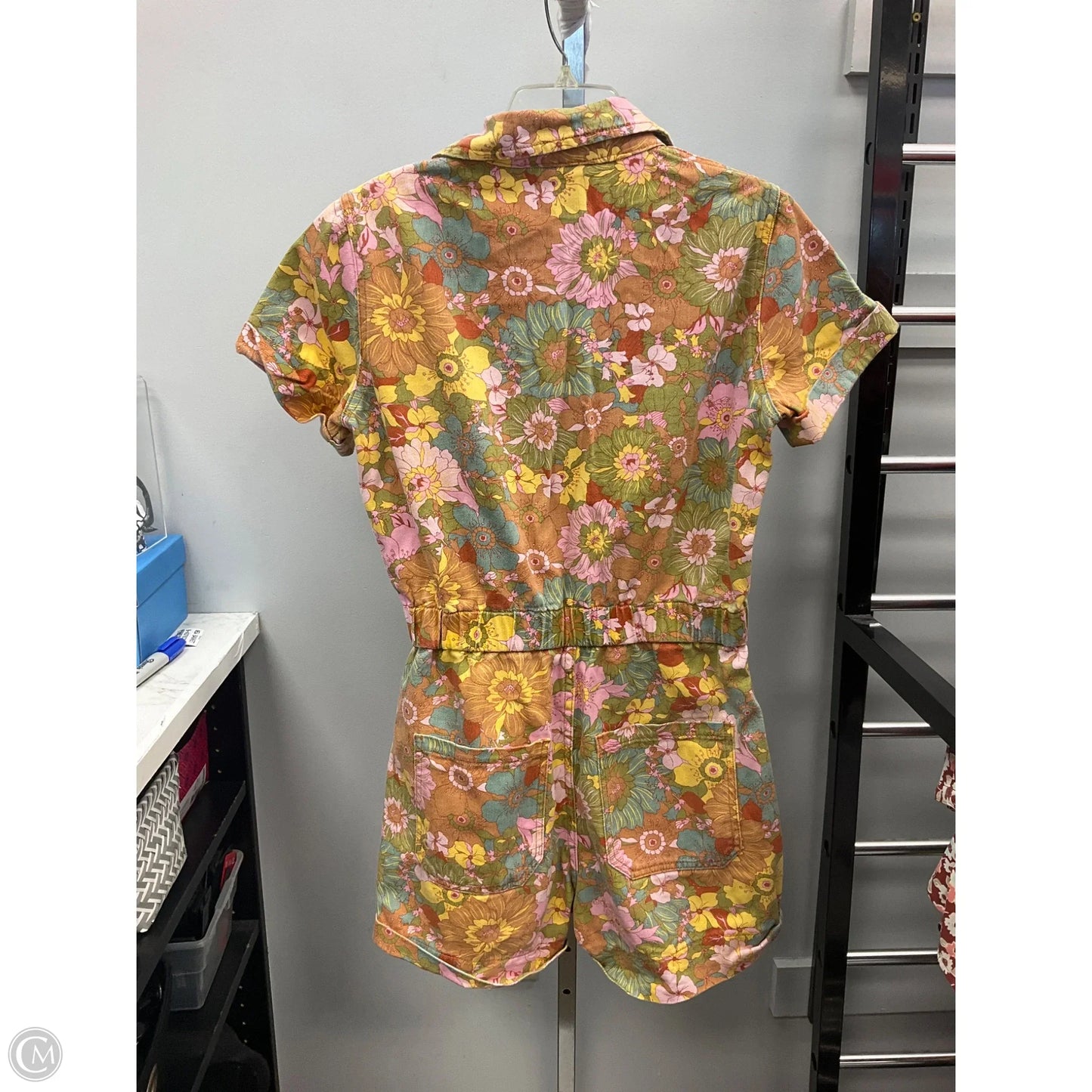 Romper By Mumu In Floral Print, Size: M