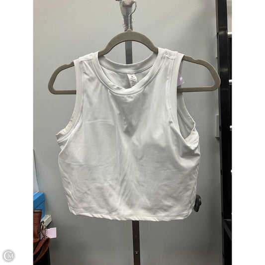 Athletic Tank Top By Clothes Mentor In White, Size: L