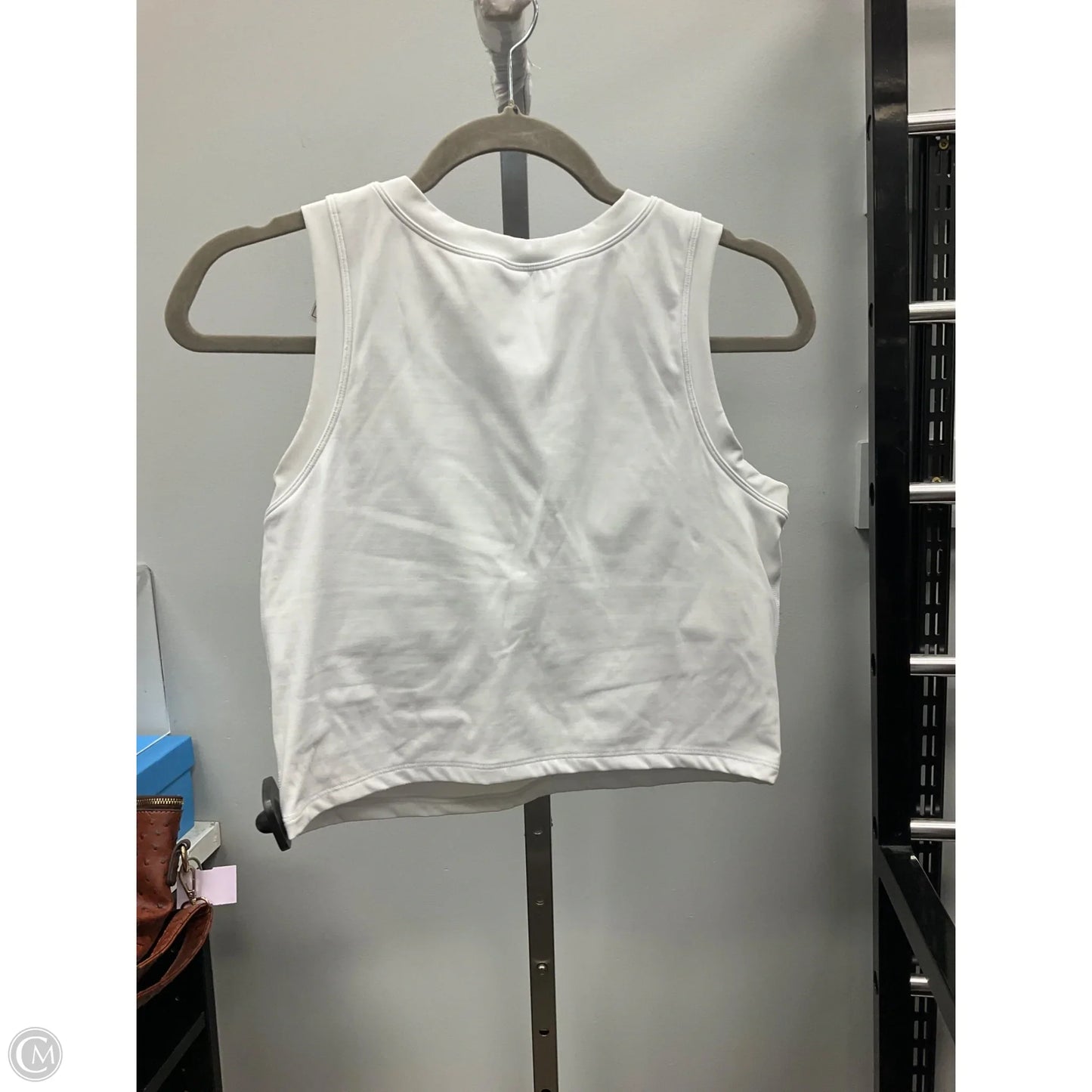 Athletic Tank Top By Clothes Mentor In White, Size: L