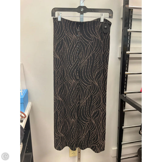 Skirt Midi By Briggs In Black & Cream, Size: S
