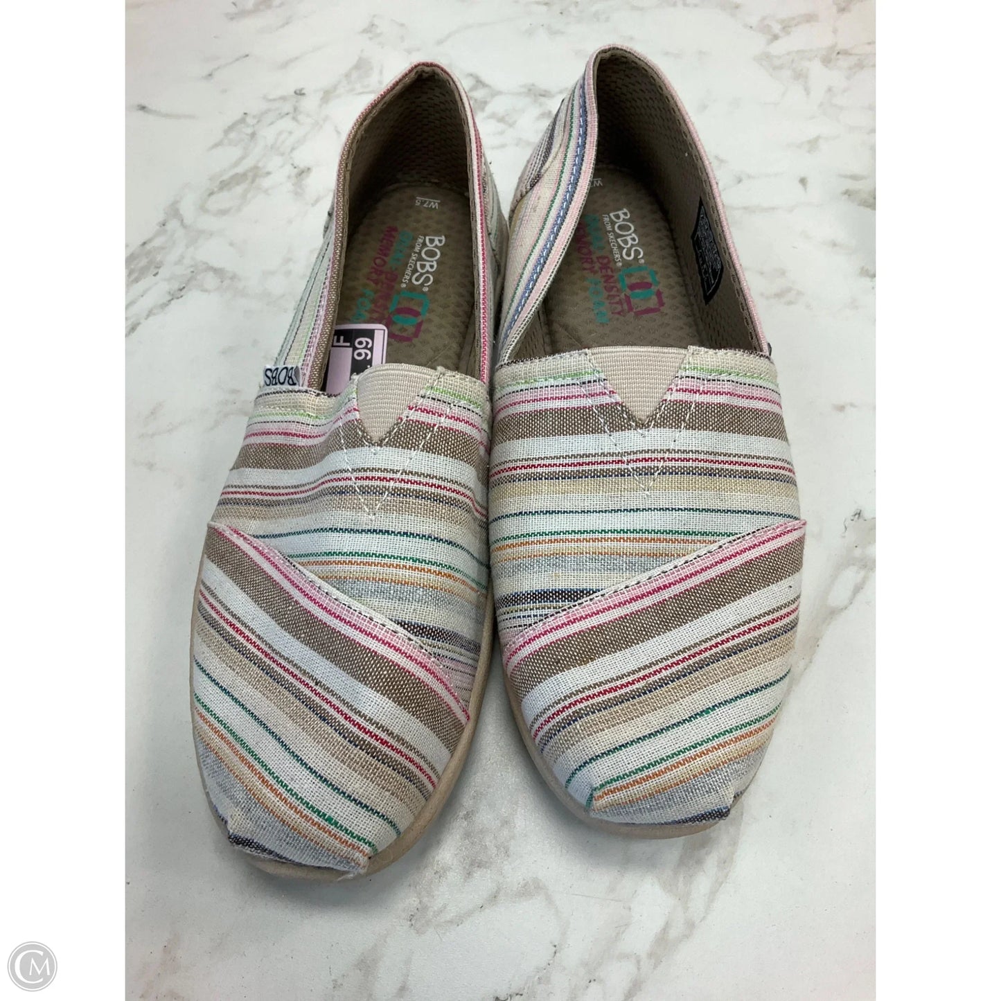 Shoes Flats By Bobs In Striped Pattern, Size: 7.5