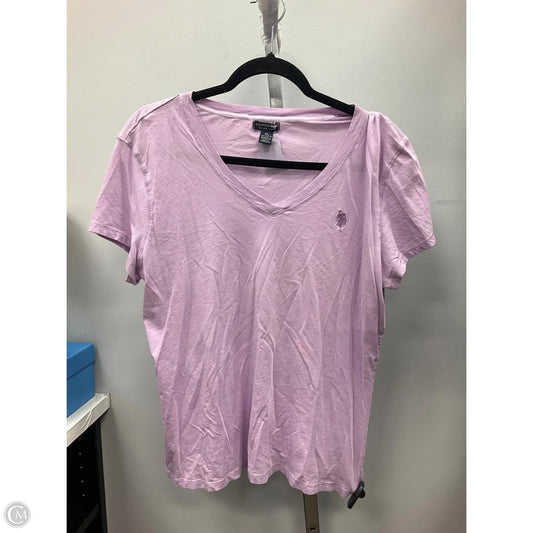 Top Short Sleeve Basic By Us Polo Assoc In Purple, Size: Xl