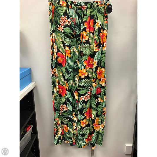 Pants Wide Leg By Christian Siriano In Tropical Print, Size: M
