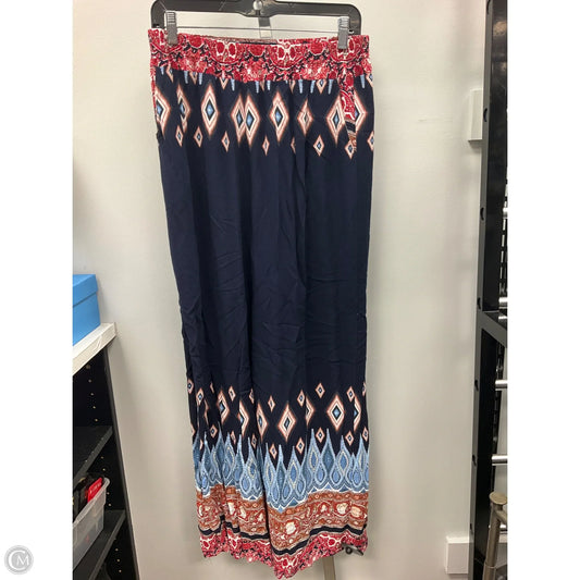 Pants Wide Leg By Clothes Mentor In Multi-colored, Size: L