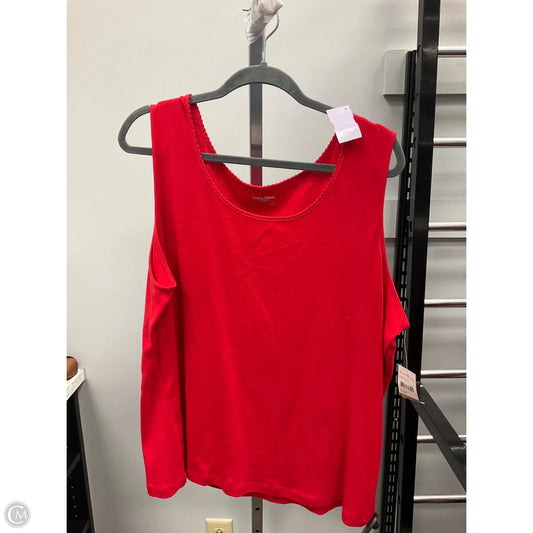 Tank Top By Studio Works In Red, Size: 3x