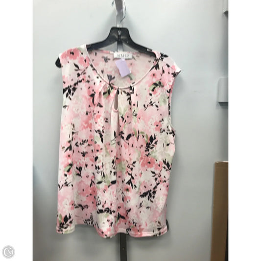 Top Sleeveless By Kasper In Multi-colored, Size: Xl