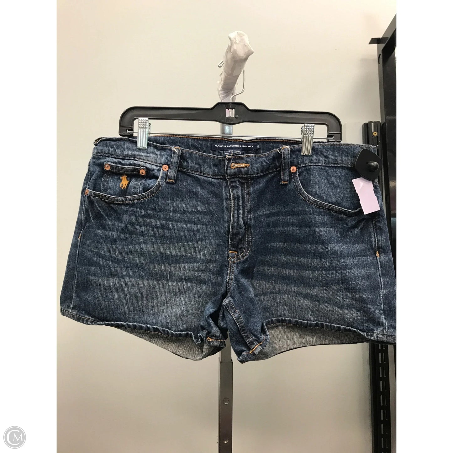 Shorts By Ralph Lauren In Blue Denim, Size: 12