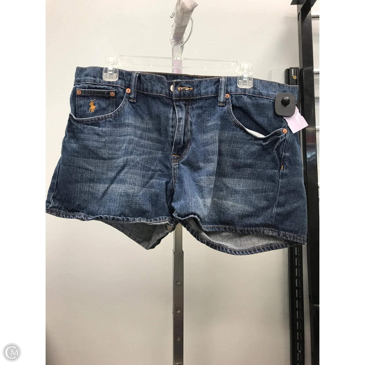 Shorts By Ralph Lauren In Blue Denim, Size: 12