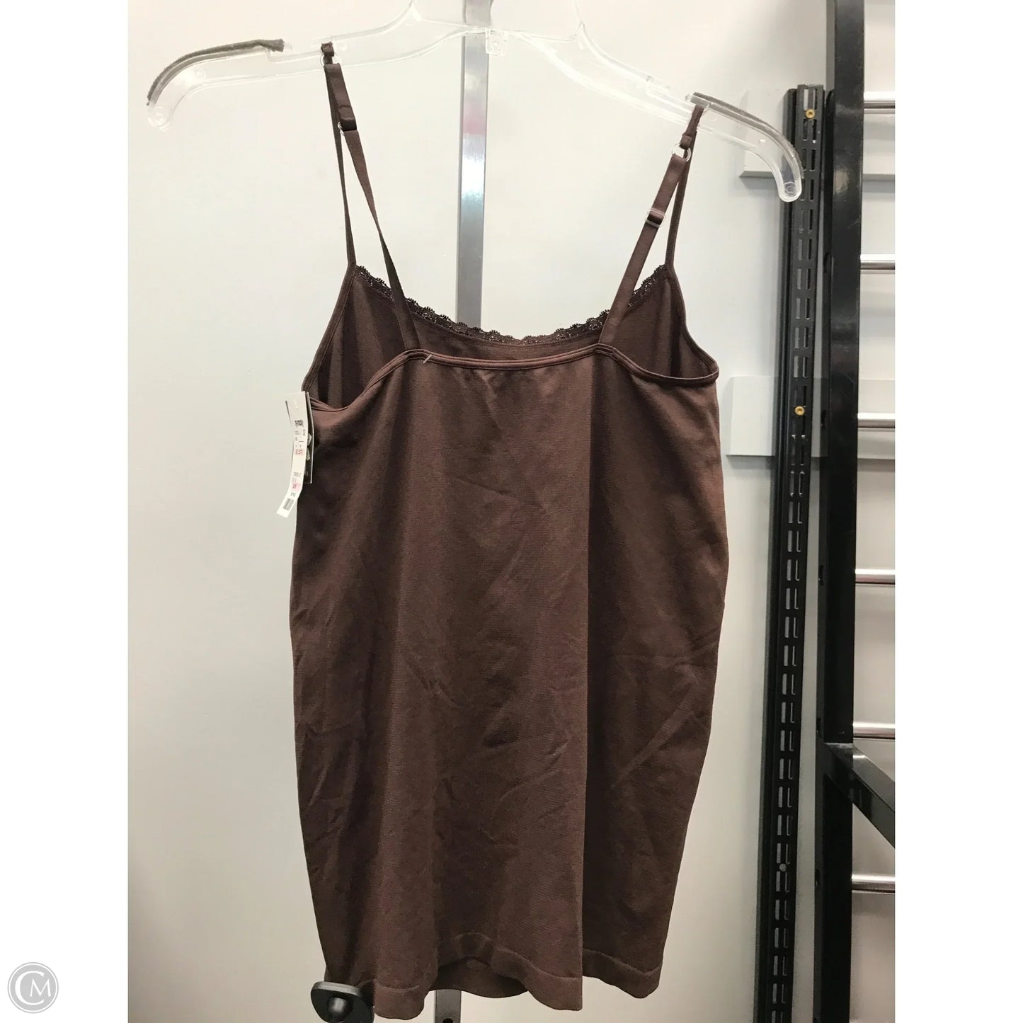 Top Cami By Clothes Mentor In Brown, Size: L