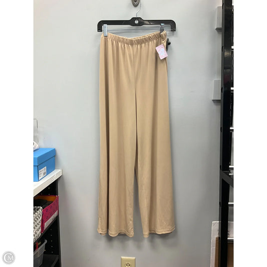 Pants Wide Leg By Slinky Brand In Tan, Size: L