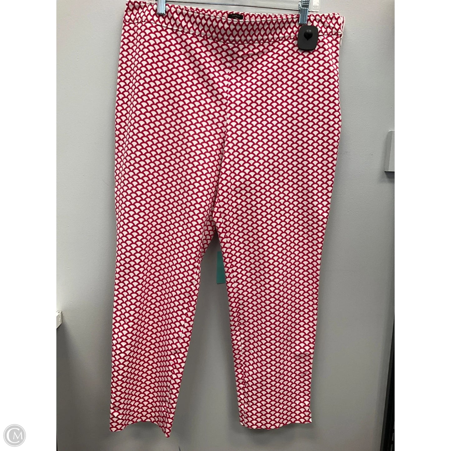 Pants Cropped By Talbots In Red & White, Size: 16