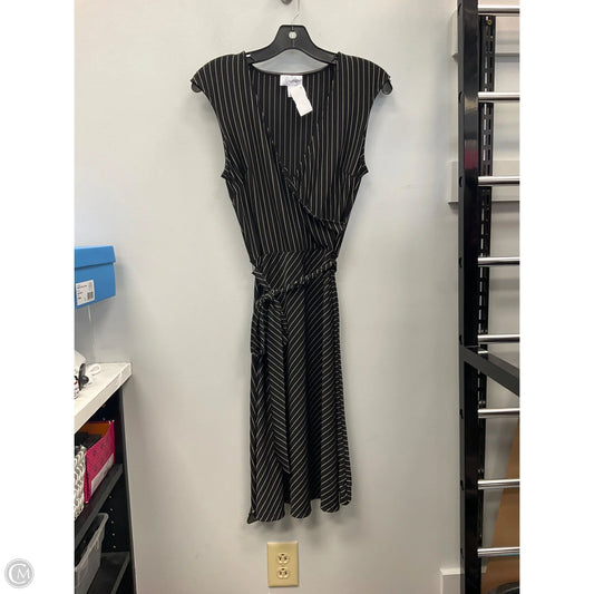 Dress Casual Midi By Loft In Striped Pattern, Size: 0