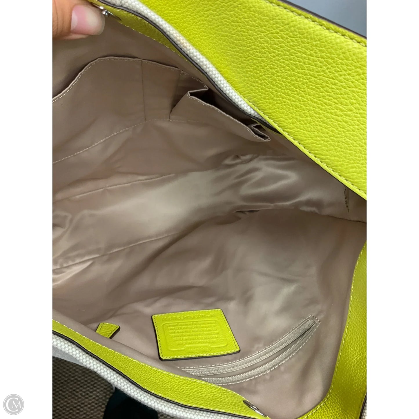 Handbag Designer By Coach, Size: Large
