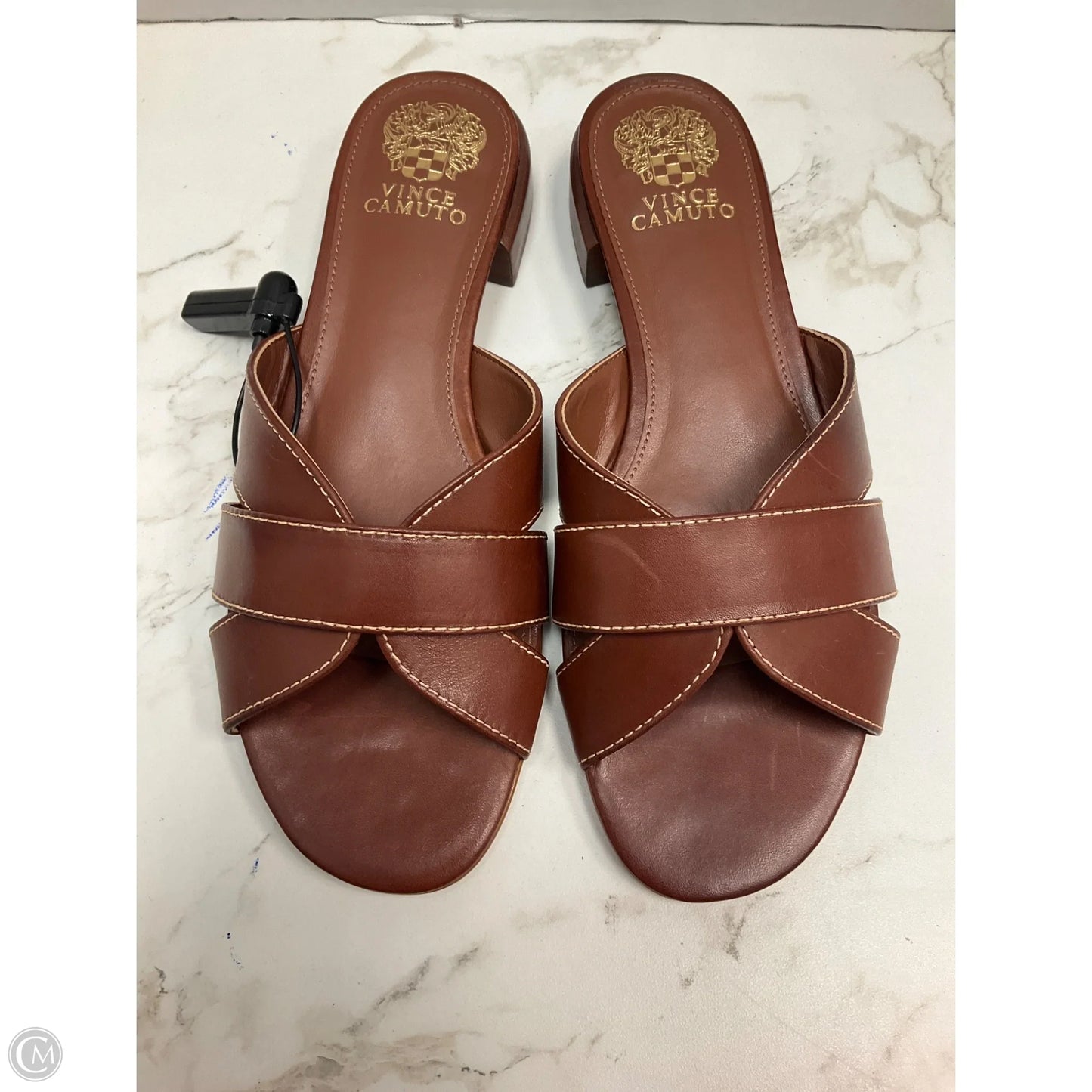 Sandals Flats By Vince Camuto In Brown, Size: 9.5