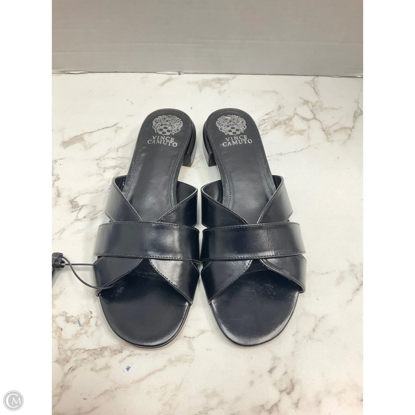 Sandals Flats By Vince Camuto In Black, Size: 9.5