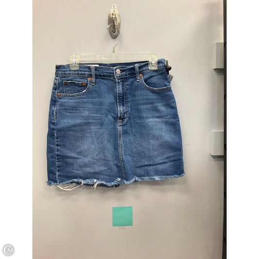 Skirt Mini & Short By Gap In Blue Denim, Size: 8