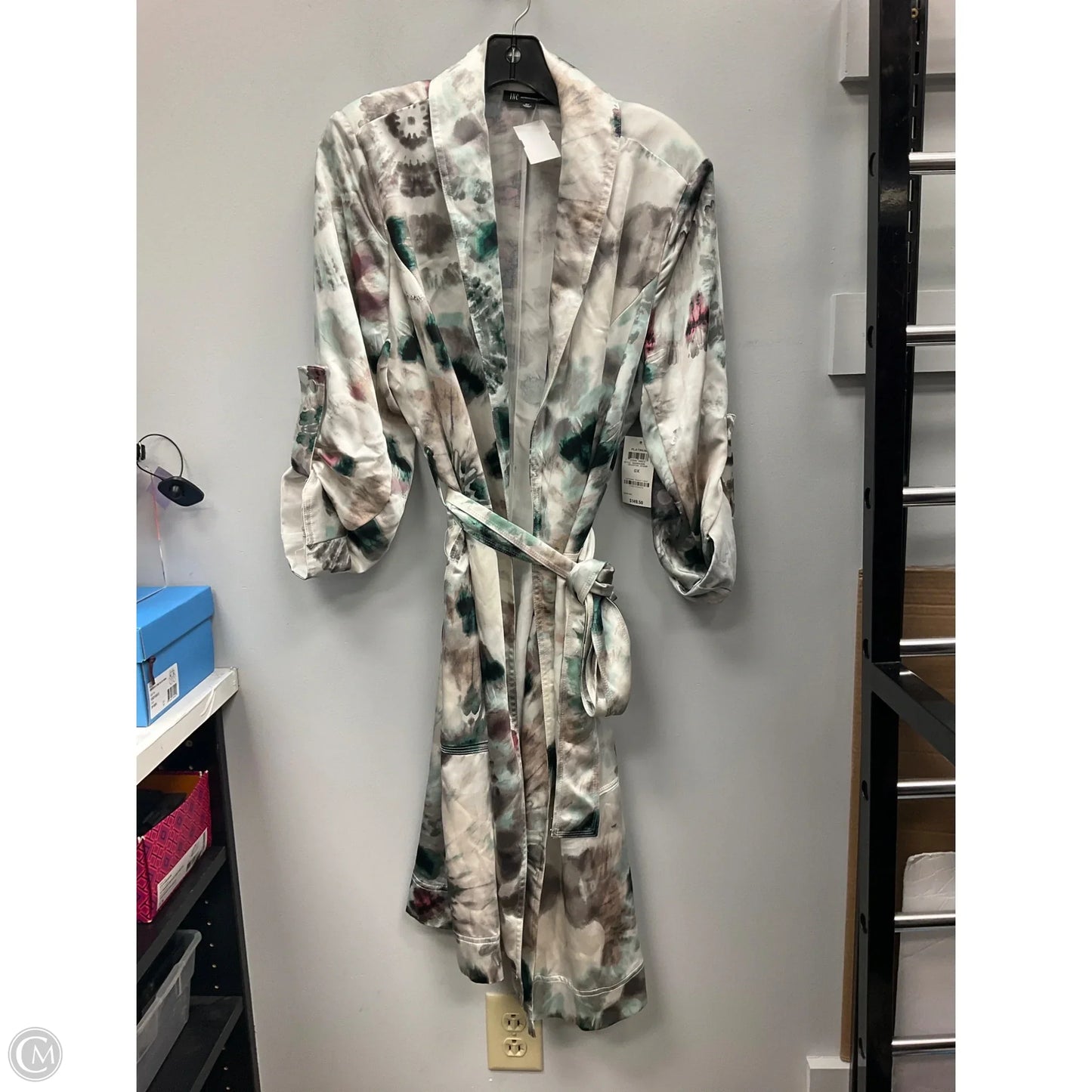 Cardigan By Inc In Tie Dye Print, Size: 0x