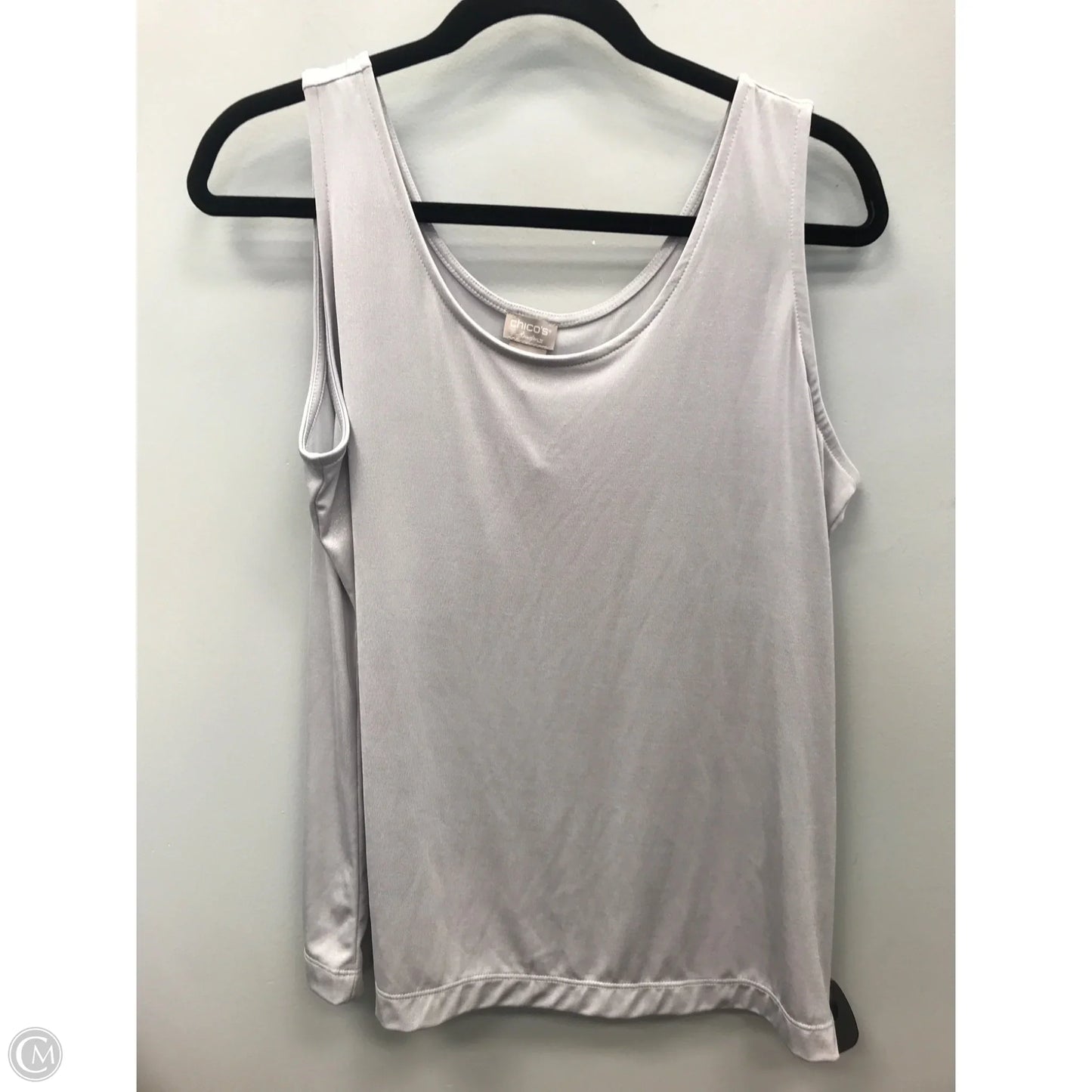 Tank Top By Chicos In Silver, Size: L