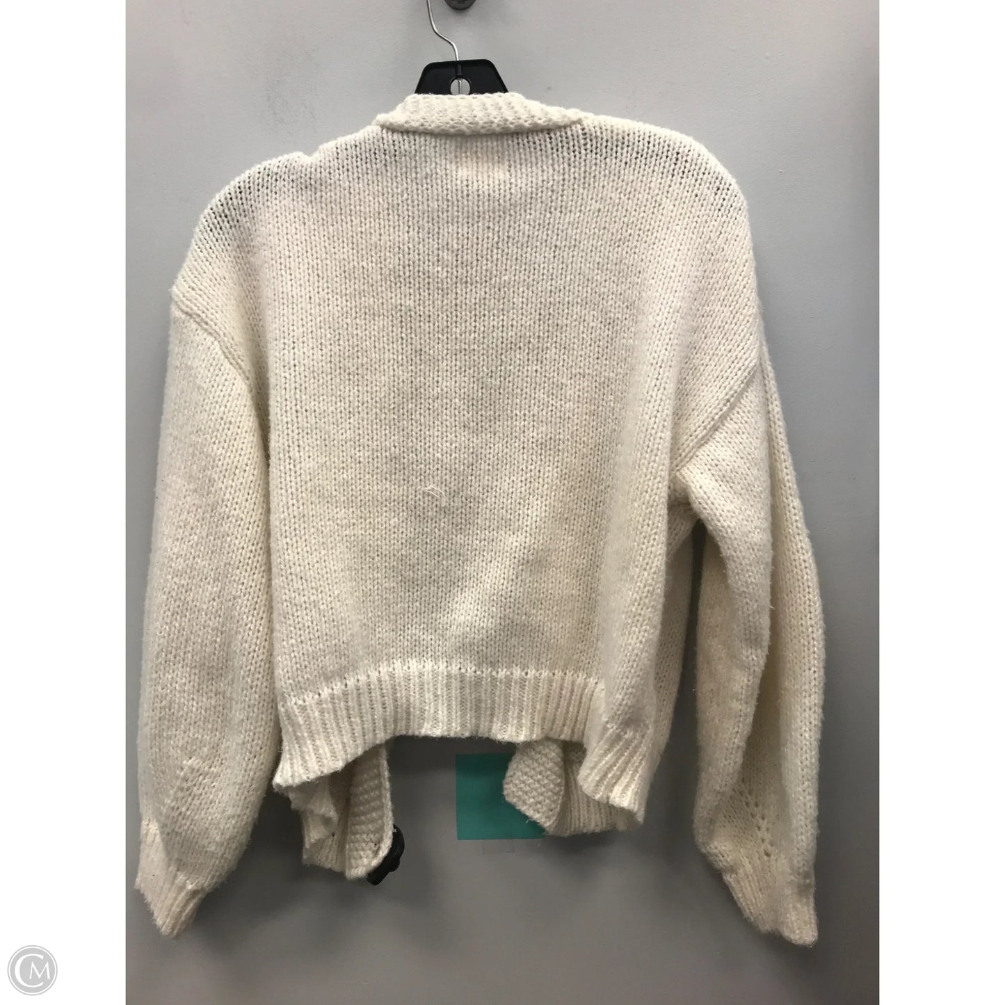 Sweater Cardigan By Clothes Mentor In Cream, Size: Xs