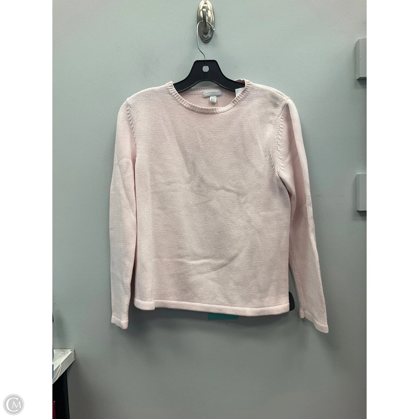 Sweater By Charter Club In Pink, Size: M
