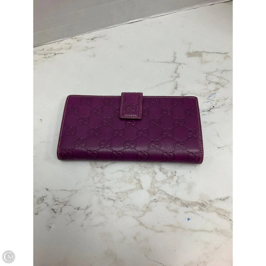 Wallet Luxury Designer By Gucci, Size: Large