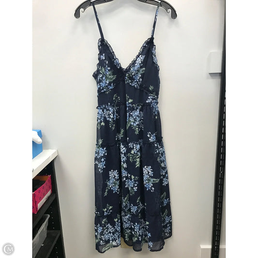 Dress Casual Short By Blu Pepper In Floral Print, Size: L