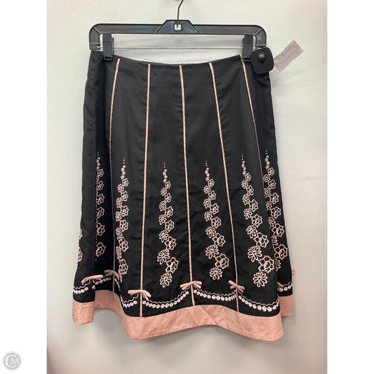 Skirt Mini & Short By Odille In Black & Pink, Size: 4