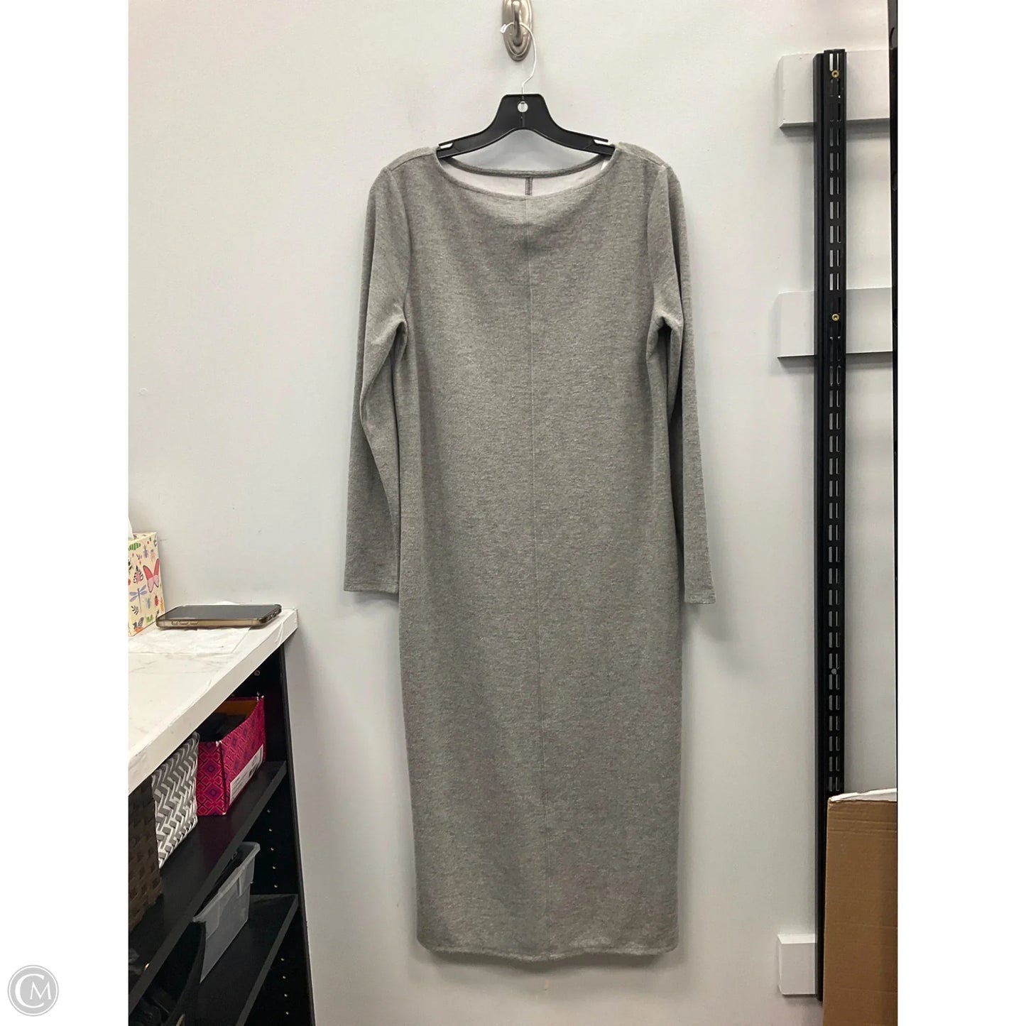 Dress Casual Maxi By A New Day In Grey, Size: M