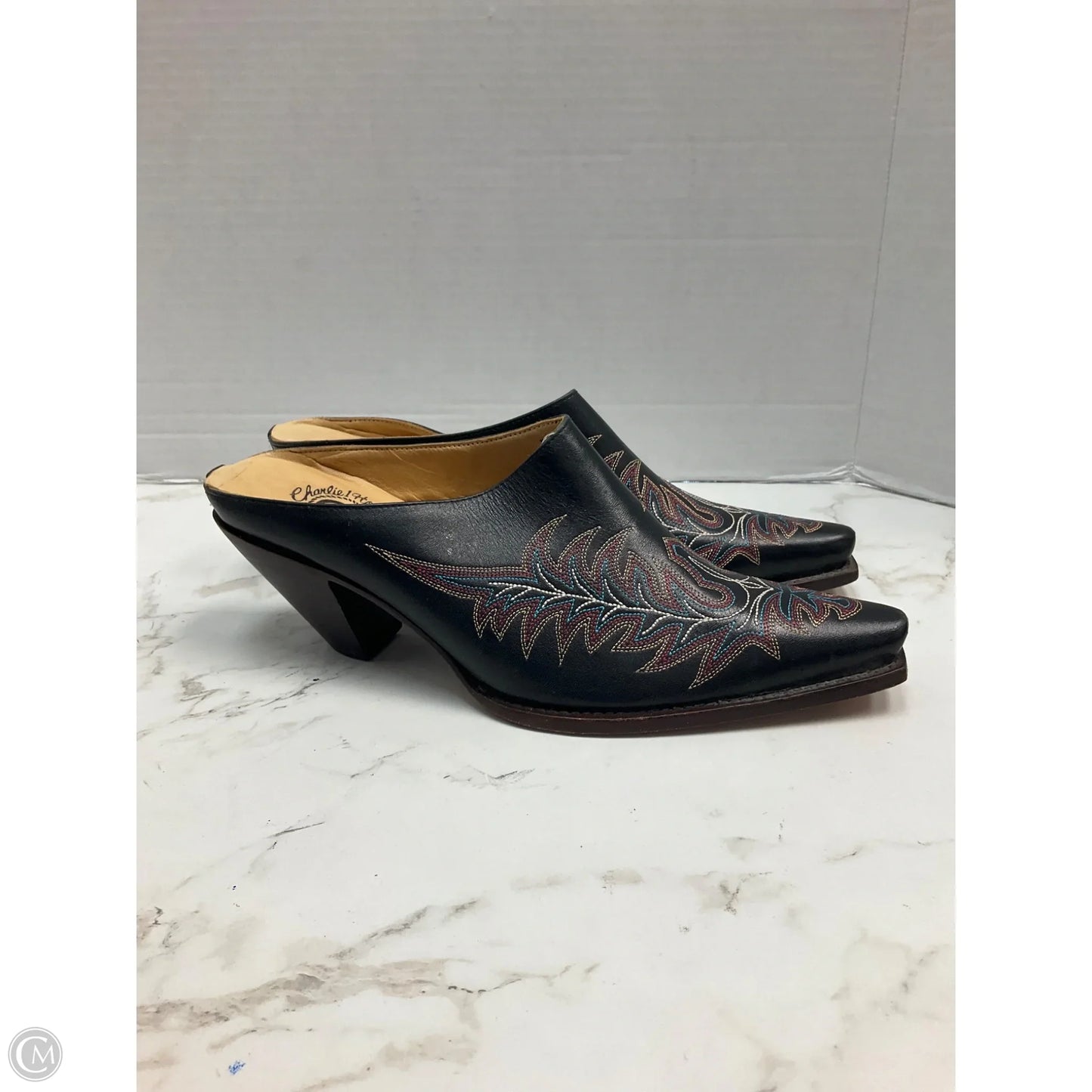 Shoes Heels Block By Cmb In Black, Size: 8.5