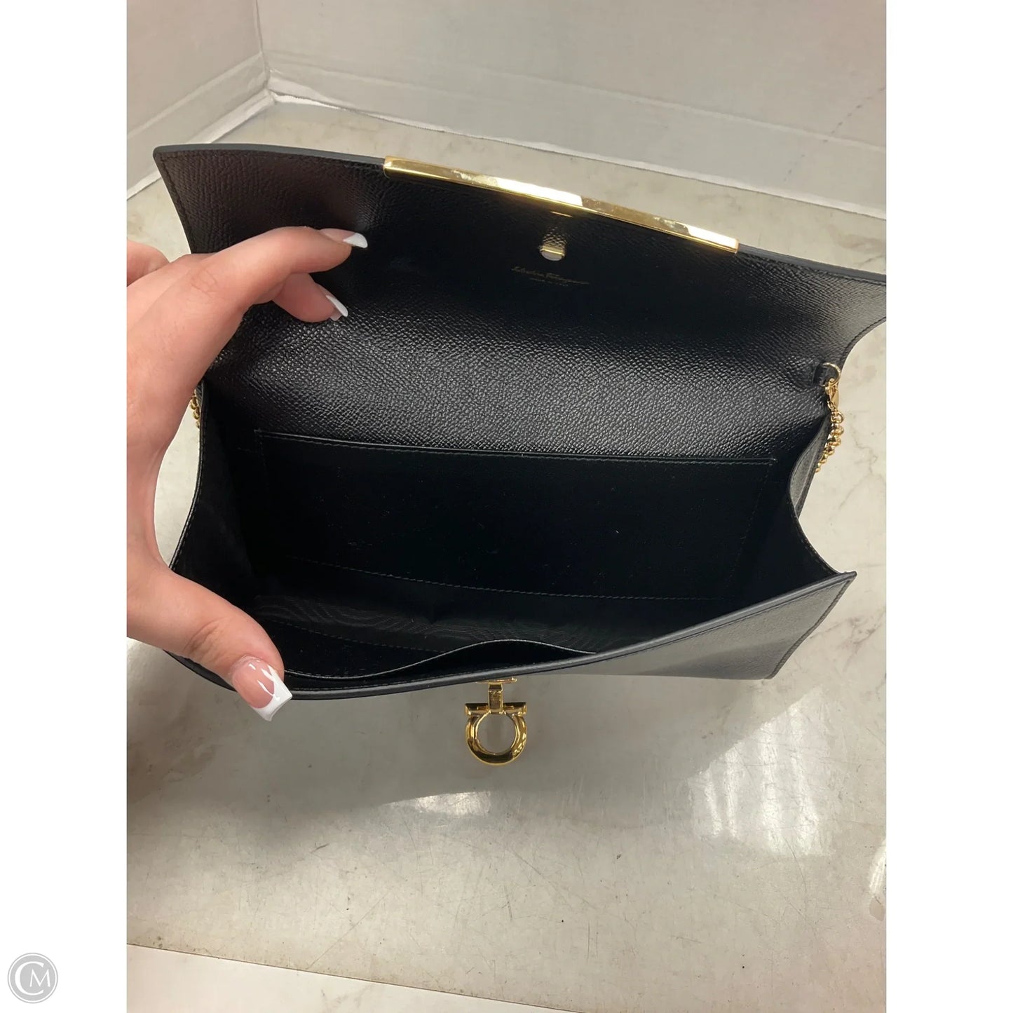 Handbag Luxury Designer By Ferragamo, Size: Small