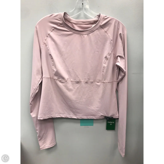 Athletic Top Long Sleeve Crewneck By Halara In Pink, Size: Xl