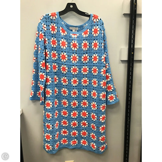 Dress Designer By Lilly Pulitzer In Blue Red & White, Size: Xl